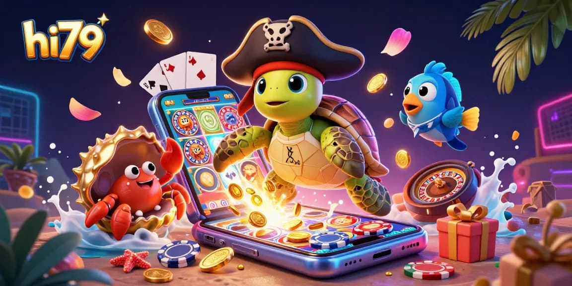 Engage with exciting slot games at hi79 while exploring a vibrant undersea adventure.