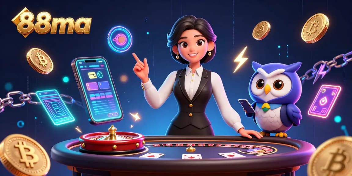 Experience the excitement of 88ma with engaging gameplay from a luxurious baccarat table.