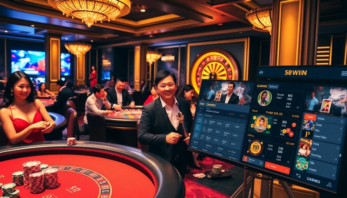 Experience high-stakes excitement at 58WIN with engaging poker and casino games.