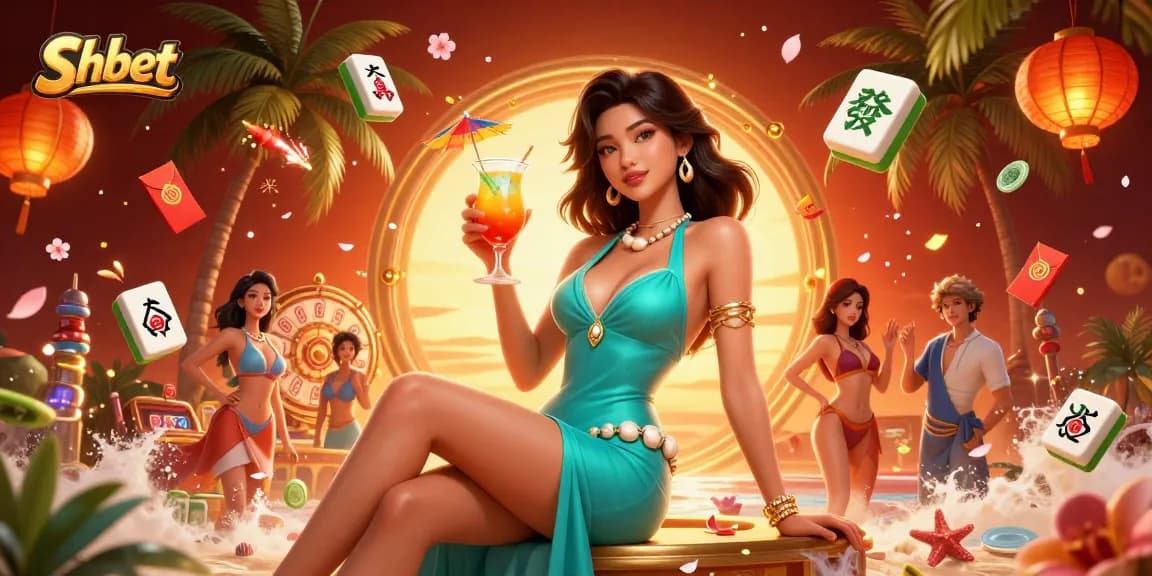 Experience dynamic gameplay with Shbet as the stunning Asian woman enjoys her moment in a vibrant casino atmosphere.