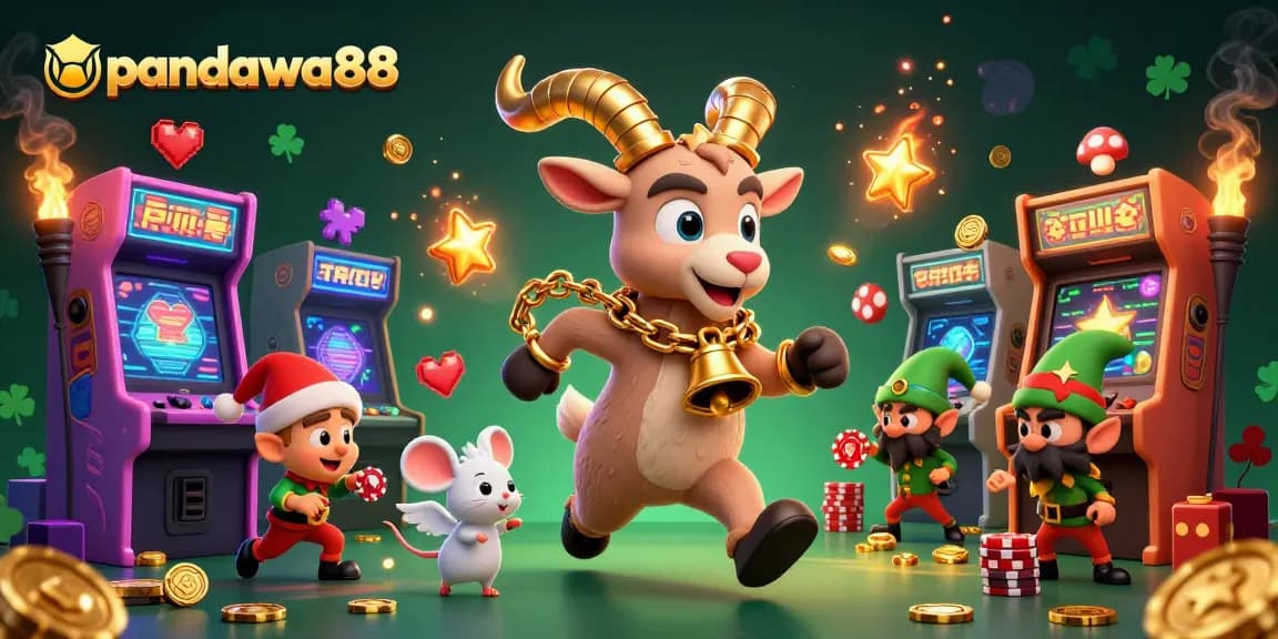 Experience thrilling wins at pandawa88 with a lively casino scene featuring vibrant game machines.