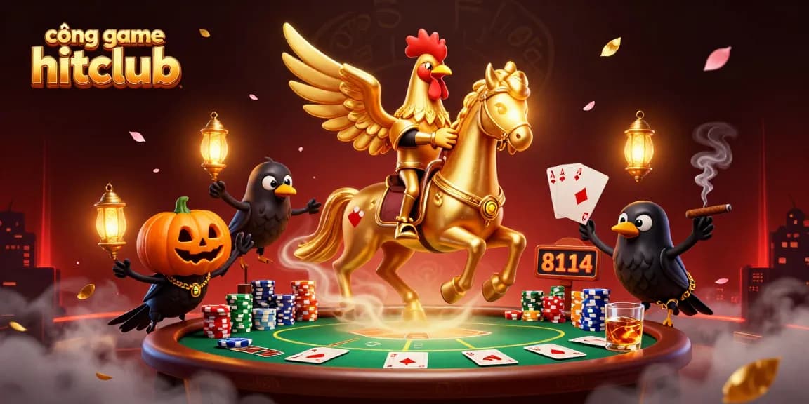 Experience exciting gameplay at cổng game hitclub with a vivid 3D casino scene featuring vibrant characters and dynamic atmosphere.