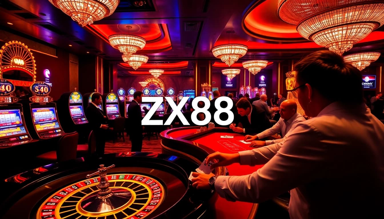Experience the thrill of winning with ZX88 at a vibrant casino.