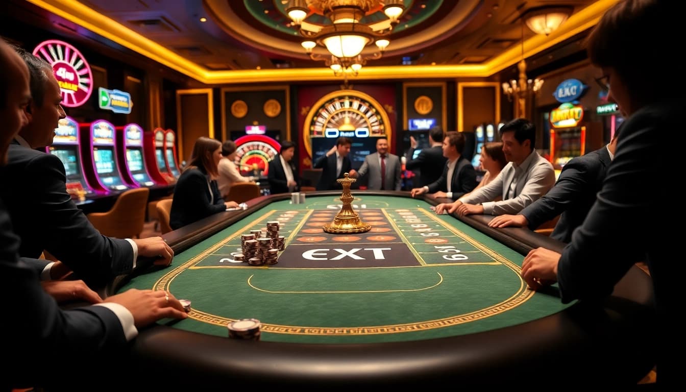 Enjoy thrilling gameplay at the OX BET casino with vibrant gaming tables and engaging slot machines.