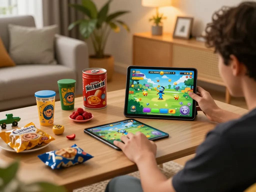 Bắn cá đổi thưởng gameplay with vibrant colors and engaging atmosphere in a home setting.