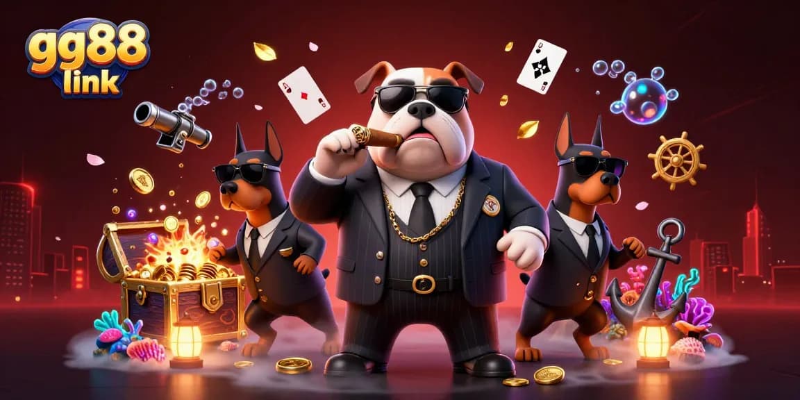 Experience the thrill of gambling with the gg88 link illustrated in a vibrant casino scene featuring rich characters and dynamic elements.
