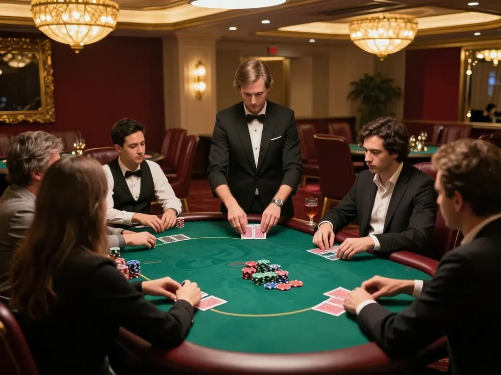 Experience high-stakes gameplay at iwin club's elegant poker room, where strategy and excitement meet.