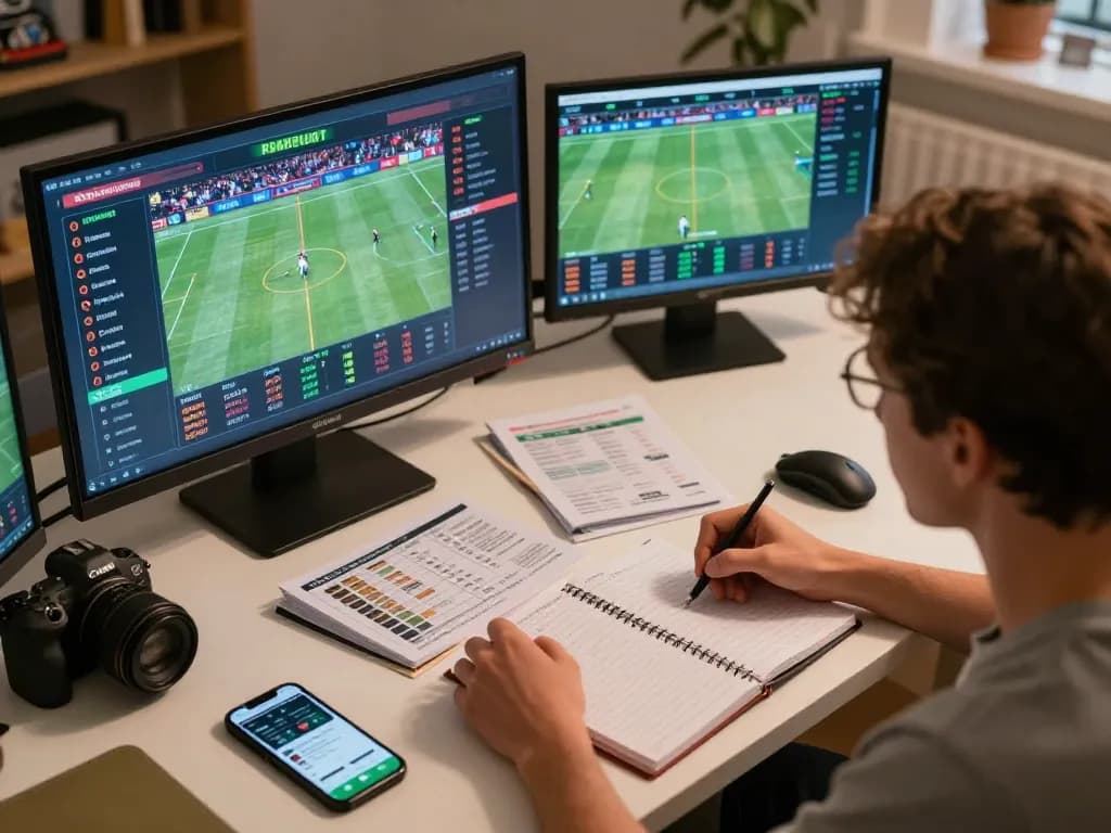 Enjoying online betting at Nhà cái PUB88 with live sports and strategy notes visible.