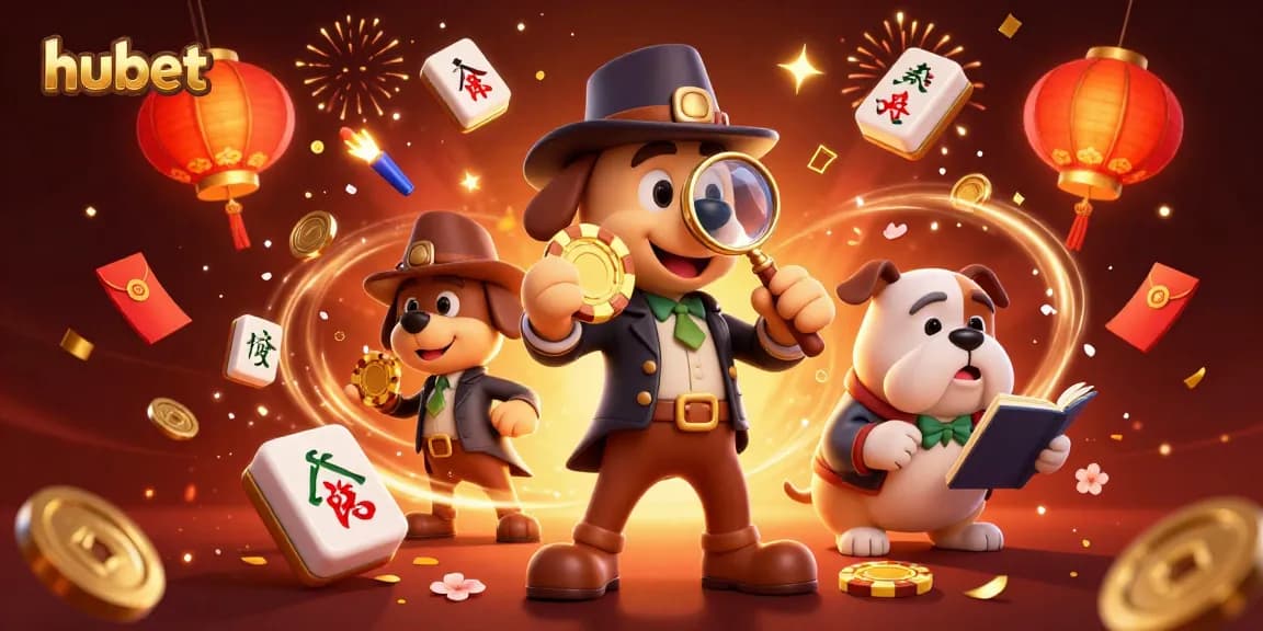 hubet unveils a thrilling 3D detective scene featuring vibrant casino elements and captivating characters