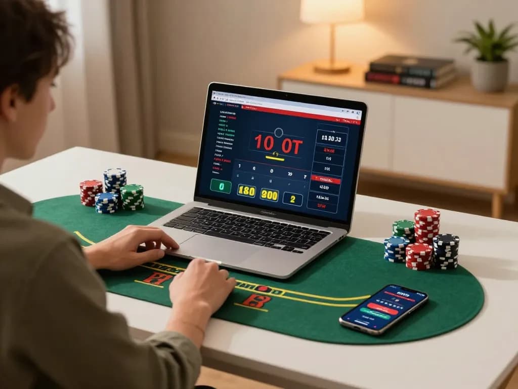 Experience thrilling moments at f8bet while strategically placing bets during online blackjack gaming.