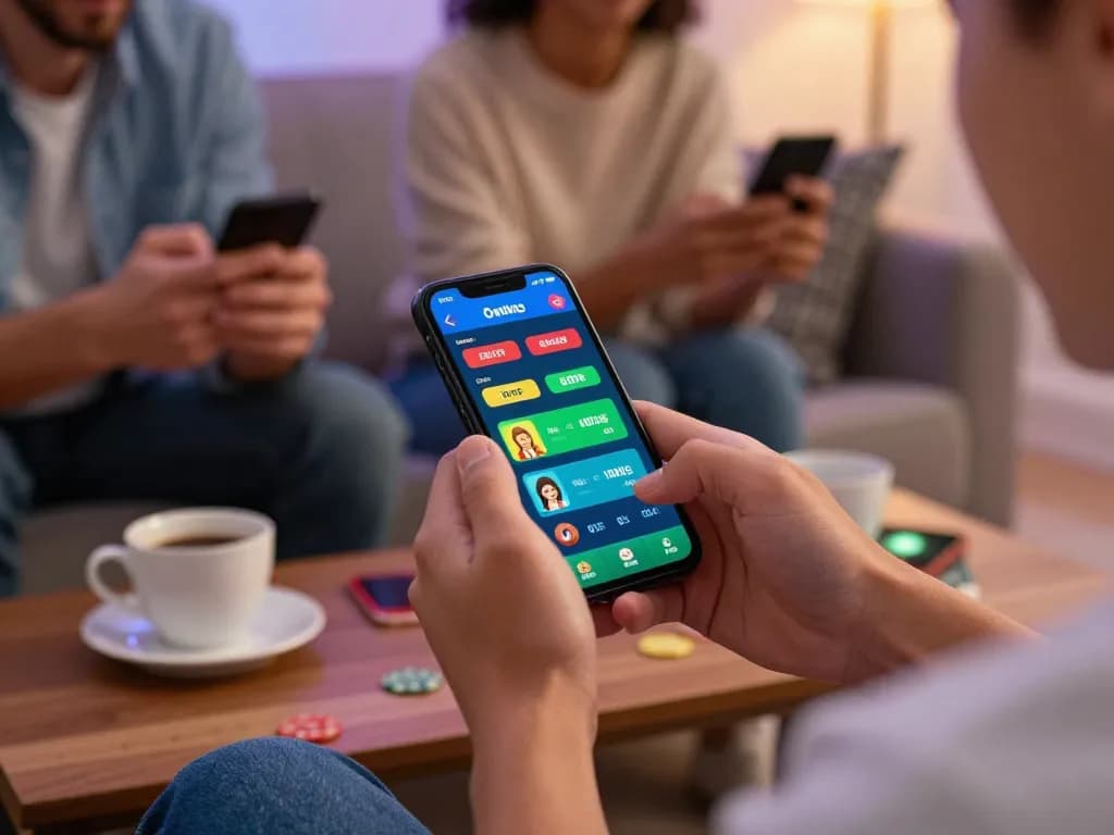 Experience link 88vv while engaging in mobile casino gaming at home, capturing warmth and excitement.