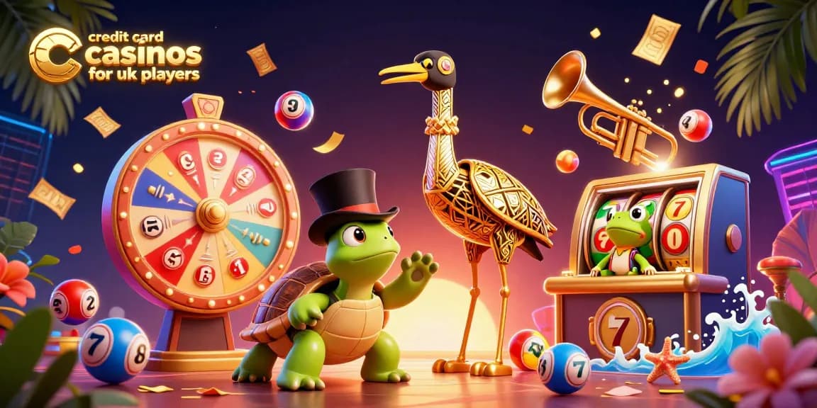 Experience thrilling gameplay at credit card casinos for UK players with vibrant scenes and dynamic game elements.