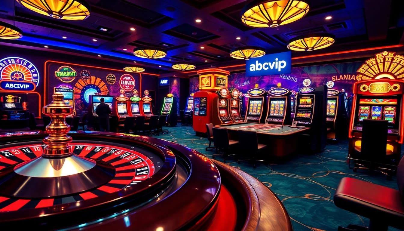 Experience thrilling casino games like roulette and poker at abcvip online platform.
