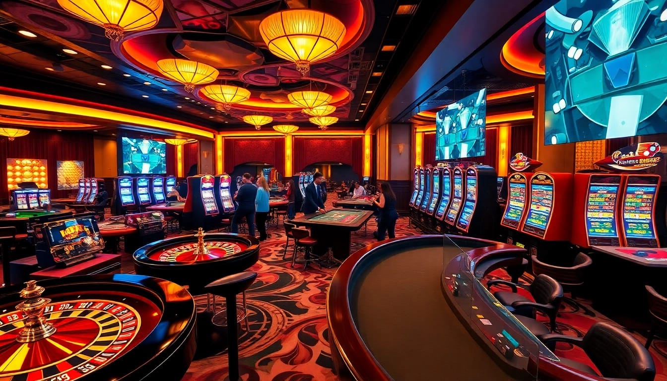 Engaging casino gameplay showcasing chotruyen in vibrant roulette action and poker excitement.