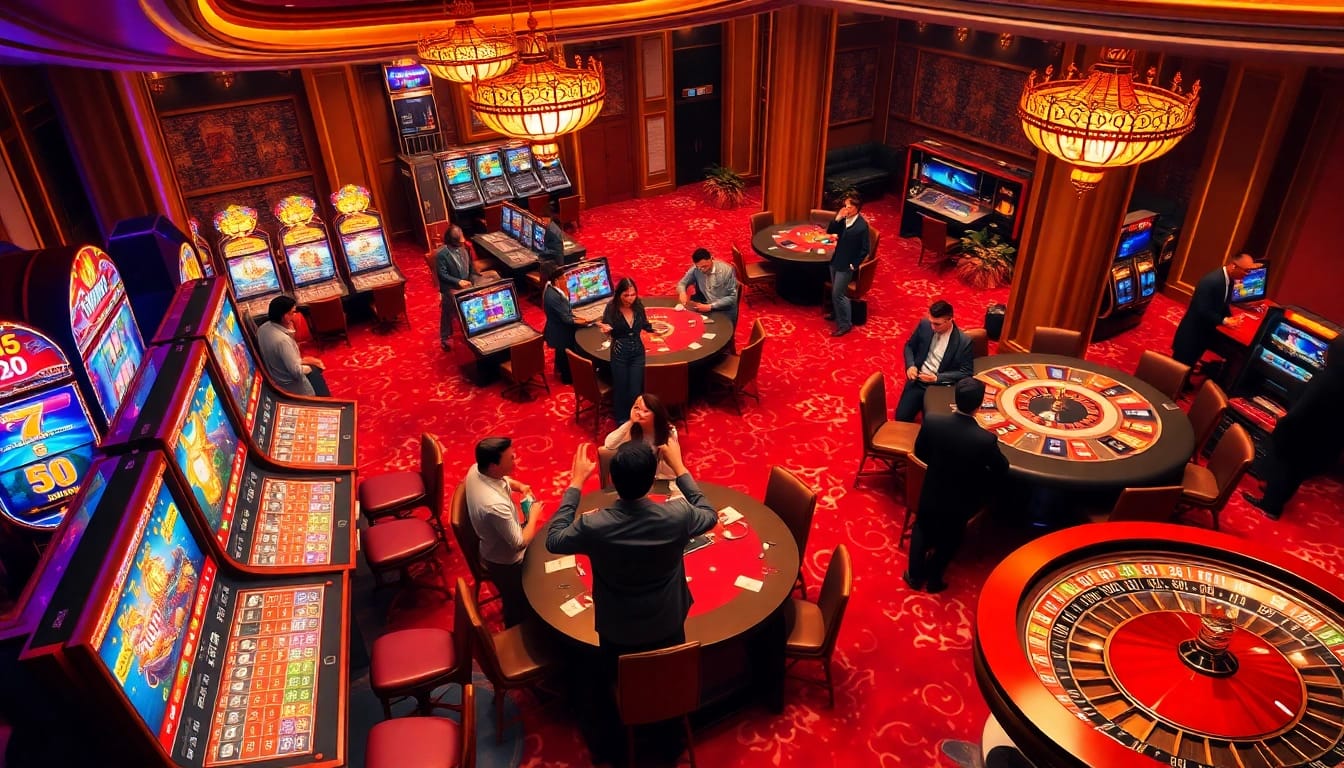 Experience exhilarating gameplay at 789F with players enjoying vibrant slots and table games.