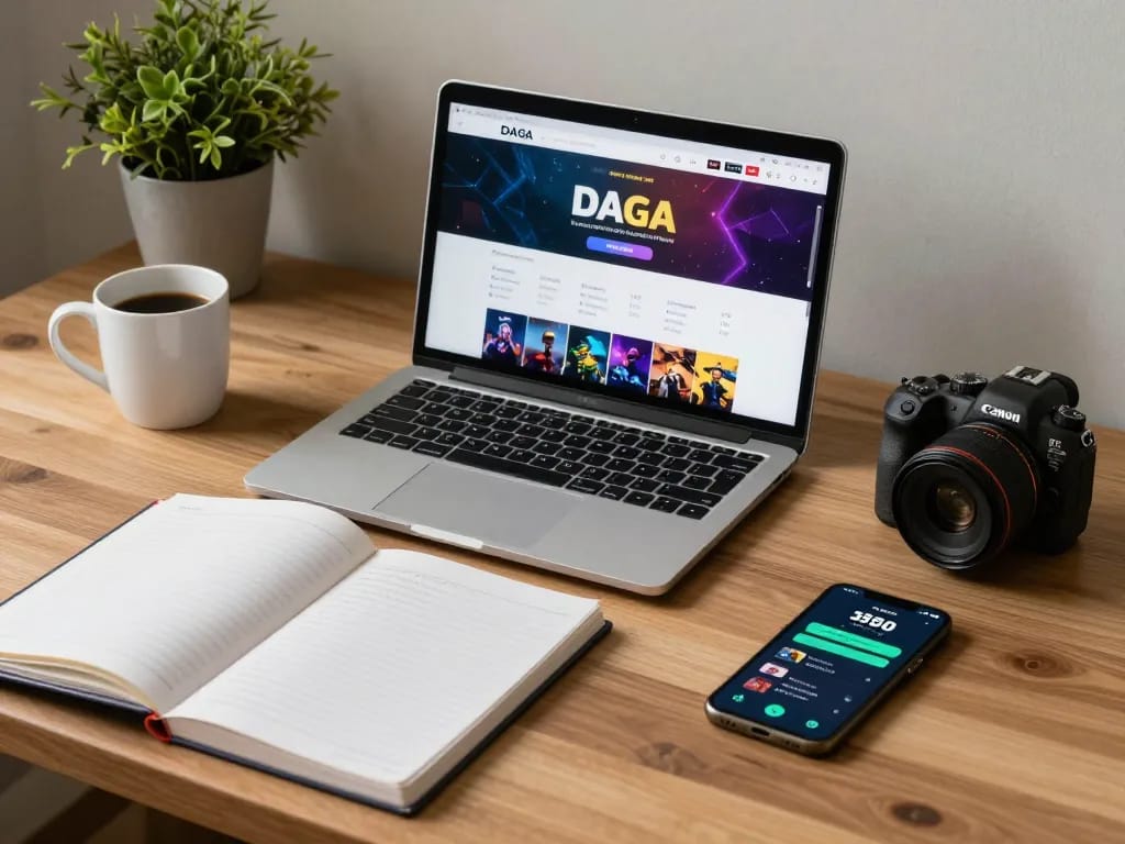 DAGAGO betting experience displayed on a laptop, showcasing online gambling strategy.