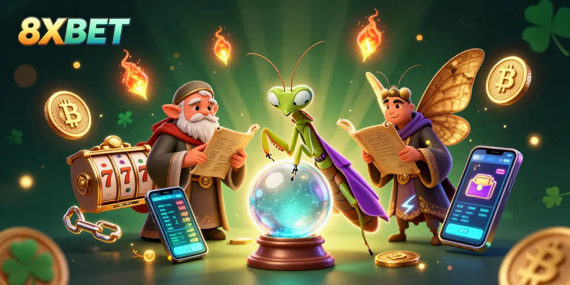 Experience thrilling slots and jackpots with 8XBET in a vibrant mystical casino setting.