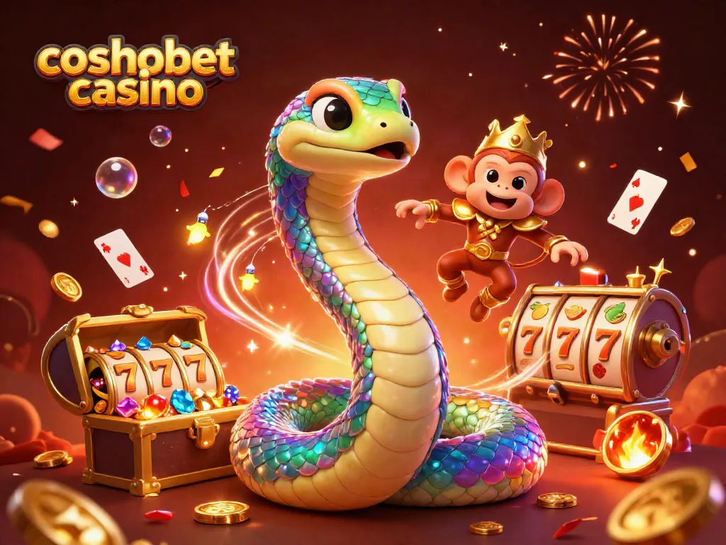Experience the excitement of cosmobet casino with vibrant characters and thrilling game elements.