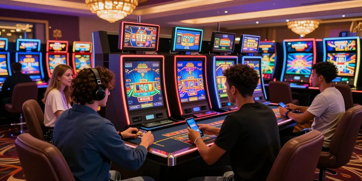 scoarch.org.uk lists the best credit card casinos with players enjoying a modern casino atmosphere featuring vibrant games and credit card transactions.