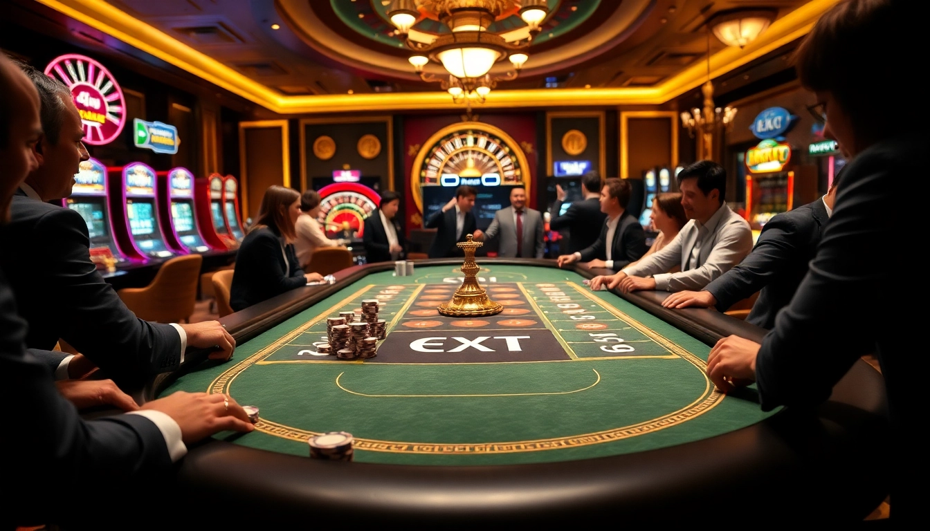 Enjoy thrilling gameplay at the OX BET casino with vibrant gaming tables and engaging slot machines.