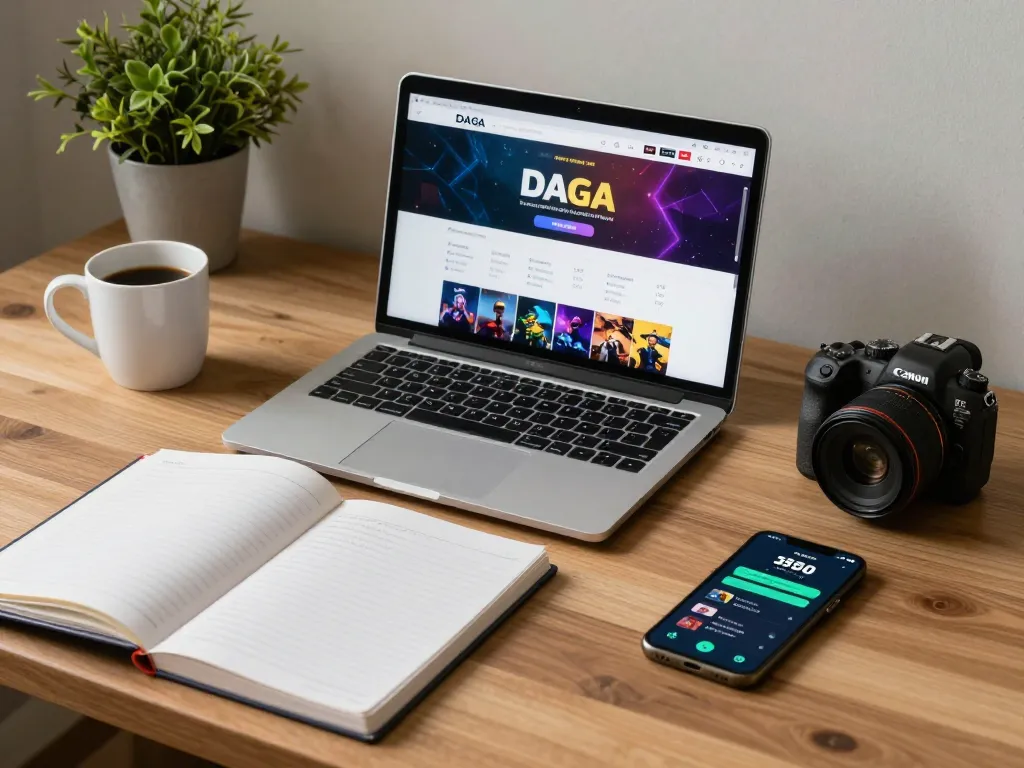 DAGAGO betting experience displayed on a laptop, showcasing online gambling strategy.