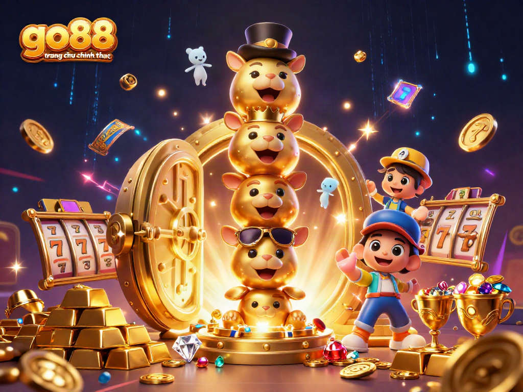 Experience wins and excitement with go88 trang chu chinh thuc in this stunning casino-themed illustration.