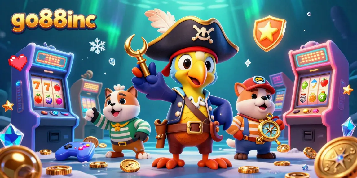 Engage in exciting gameplay at go88inc, featuring colorful 3D slots and vibrant casino characters.