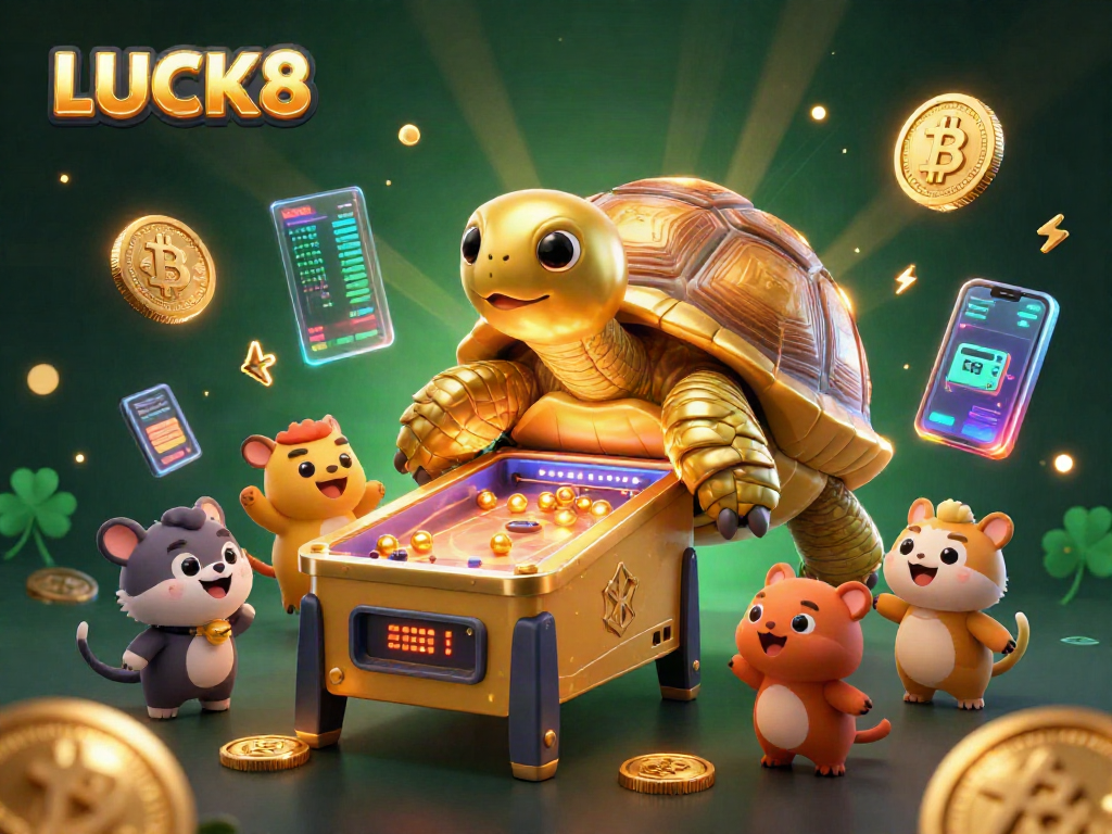 LUCK8 chơi game với rùa vàng khổng lồ và tiền điện tử hấp dẫn.