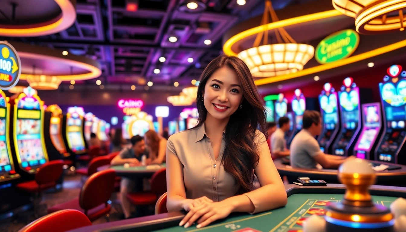 Engaging casino experience at hello88win.live with players and professionals creating excitement.