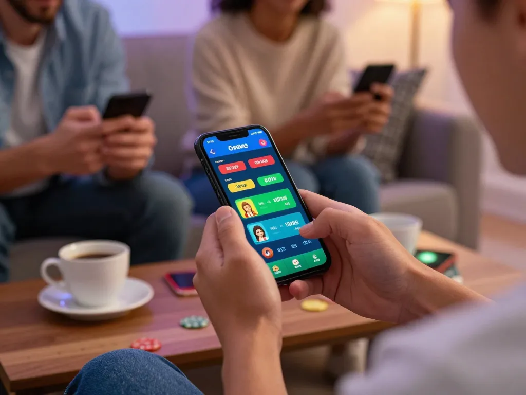 Experience link 88vv while engaging in mobile casino gaming at home, capturing warmth and excitement.