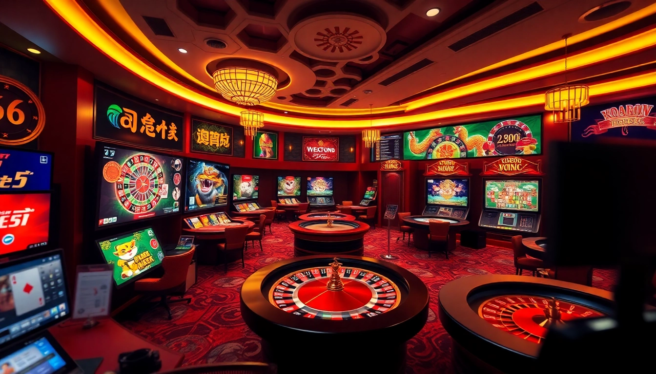Dynamic gambling interface at s666.nyc featuring exciting games and vibrant colors.