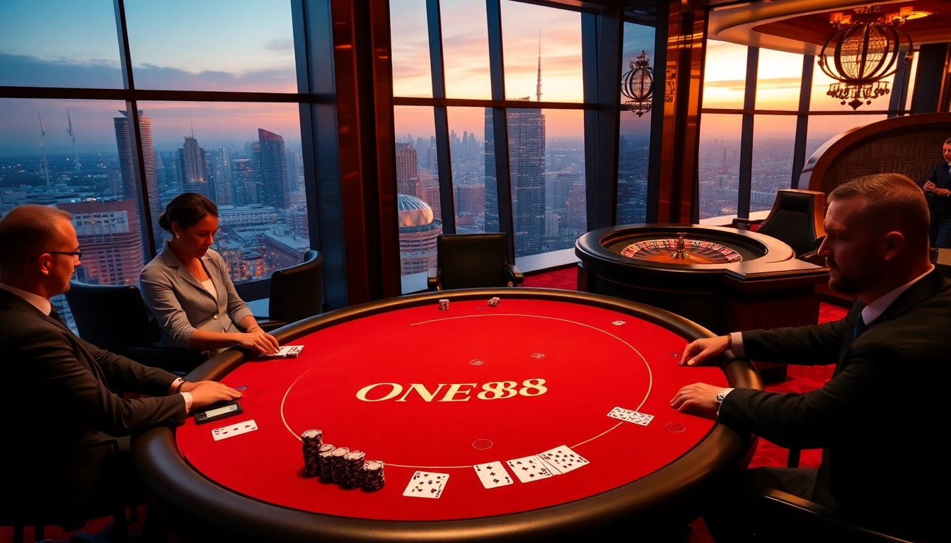 Engage in unforgettable gaming experiences at ONE88's luxurious casino.