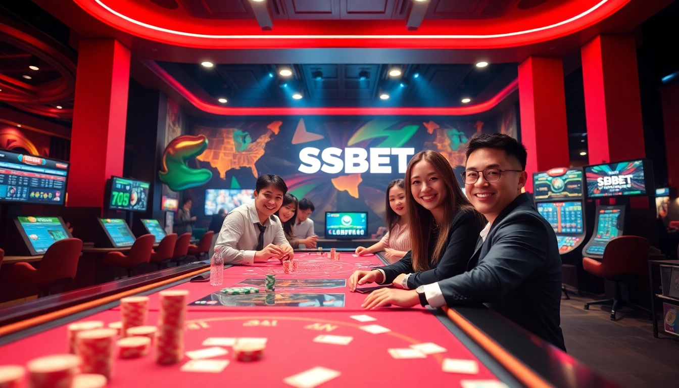 Experience the excitement of SBOBET.dance in a vibrant online casino setting.