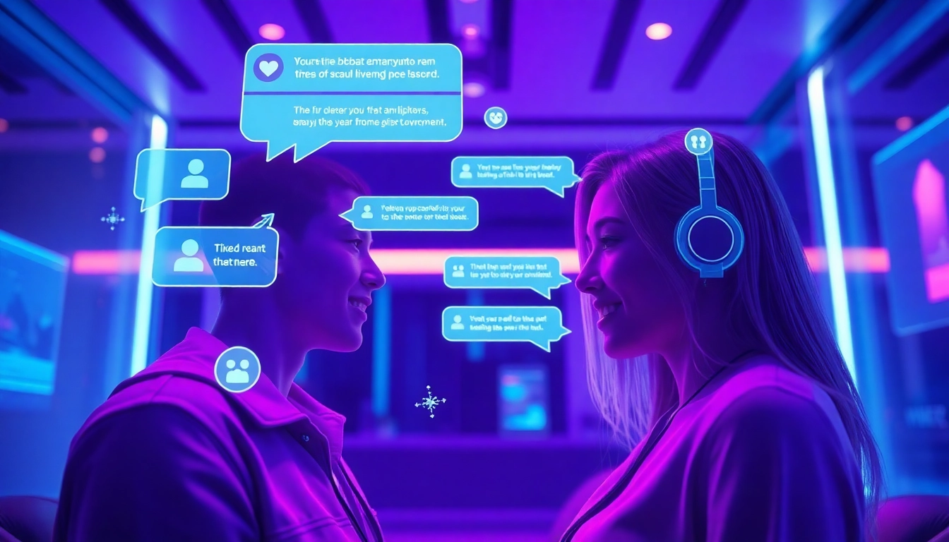 Engaging interaction with an AI chatbot focused on sex chat AI in a modern digital environment.
